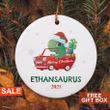 Personalized Dinosaur Christmas Ornament , Boys Christmas Ornament , Personalized Kids Ornament, Dinosaur Ornament,Baby Dinosaur