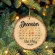 Our First Christmas Ornament, Date Ornament, Couple Ornament, Custom Wood Slice Ornament, Wood Slice Ornament, Wood Ornament, Gift Christmas