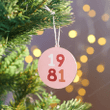 Personalised Significant Year Christmas Bauble