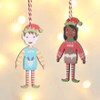Personalised Elf Child Decoration