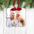 Christmas 2020 photo ornament | merry & bright christmas family ornament | family photo custom holiday ornament mpo-020