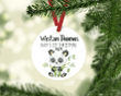 Panda Bear Baby 1st Christmas Ornament, Personalized Baby First Christmas Ornament, Panda Ornament, New Baby Gift, Holiday Baby Ornament