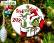 Grinch Vaccine Stink Stunk Stank Ornament, Grinch Christmas , Christmas Ball Ornament, Pandemic Christmas PNG,Ornament Sublimation Template