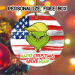 Funny Make Christmas Great Again Ornament 2021, Trump Grinch Christmas Ornament, The one Who Stole Ornament,Grinch Christmas Tree Decoration