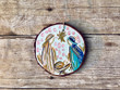 Pre-order* Original Christmas Ornament, Nativity Christmas Decorations, Hand Painted, Religious Holiday Ornaments, Christmas Gift Under 20