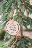 Our First Christmas As Mr and Mrs Ornament - Personalized Ornament - Gift for the Couple - Wedding Gift - Wood Slice