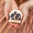 Personalised Couples First Christmas Photo Bauble - 1st Christmas as Mr and Mrs - First Christmas Engaged Ornament