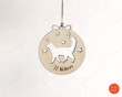 Personalized Cat Ornament, Laser Cut Ornament, Cat Christmas Ornament, Cat Gift, Wooden Cat Ornament