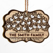 Family Like Branches On A Tree - Personalized Two-Sided Wooden Ornament - Christmas Gift For Fathers, Mothers, Daughters & Sons