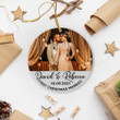 First Christmas Married Ornament, Engagement Ornament, Our First Christmas Ornament, Gift for Newlywed Couple 2021, Wedding Keepsake