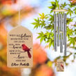 Personalized Cardinal Memorial Wind Chime, Signs from Heaven, Loss Of Loved One, Cardinal Sympathy, Remembrance Wind Chime, Memorial Gift