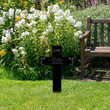Cross Stake, Grandma Memorial Remembrance Plaque Stake, Grave Marker, Tribute, Plant Marker