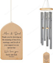 Parents Wedding Wind Chime, Personalized Parents of Bride, Wedding Keepsake, Gift from Daughter, Thank You Gift from Bride, Gift for Parents