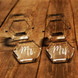 Mr. & Mrs. Ring Box Set, Personalized Acrylic Ring Box, Engraved Wedding Ring Box, Wedding Gift, Ring Bearer Box, Bridal Shower Gift