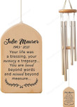 Memorial Wind Chimes Personalized Outdoor Sympathy, Loss of Mom Dad, Sympathy Wind Chime, Bereavement Memorial Gift, Remembrance Wind Chime, Condolences Gift