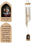 Your Memory is A Keepsake, Memorial Wind Chime, Personalized Photo Wind Chime, Bereavement Gift, Remembrance Wind Chime, Condolence Gift