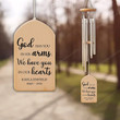 God Has You in His Arms Memorial Wind Chime, Loss of Mom, Sympathy Wind Chime, Remembrance Gift, Widow Gift, Bereavement Gift, Condolences Gift