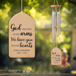 God Has You in His Arms Memorial Wind Chime, Loss of Mom, Sympathy Wind Chime, Remembrance Gift, Widow Gift, Bereavement Gift, Condolences Gift