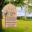May The Wings of Heaven Memorial Wind Chime, Personalized Wind Chime, in Memory of, Bereavement Gift, Remembrance Wind Chime, Loss of Loved One, Condolences Gift
