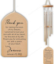 Thank You for Raising The Man Wedding Wind Chime, Personalized Wedding Wind Chime, Mother of The Groom Gift, Groom Parent Gift, Mother in Law Wedding Gift