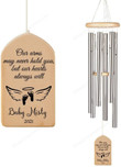 Personalized Baby Memorial Wind Chime Infant Loss Wind Chime Miscarriage Infant Pregnancy and Infant Loss Baby Footprints, Stillborn Gift
