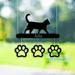 Metal Cat Wind Chime Personalized Pet Name Metal Cat Memorial Wind Chime Cat Lovers Gift Metal Cat with Paws Wind Chime Garden Decor