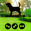 Personalized Metal Dog Wind Chime Metal Beagle Garden Decoration Pet Lover Gift idea, Beagle Dog Art Wind Make Sound Tools
