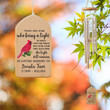 There Are Some Who Bring A Light, Personalized Cardinal Memorial Wind Chime, Loss of Spouse, Memorial Sympathy Wind Chime, Bereavement Gift