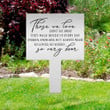 Those We Love Don't Go Away Memorial Plaque Stake, Personalized Memorial Maker, Engraved Memorial Stake, Grave Marker, Remembrance Plaque