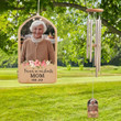 Mom Memorial Wind Chime, Personalized Photo Memory Wind Chime, Bereavement Gift, In Loving Memory, Remembrance Wind Chime, Loss of Mom Dad
