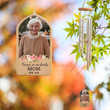 Mom Memorial Wind Chime, Personalized Photo Memory Wind Chime, Bereavement Gift, In Loving Memory, Remembrance Wind Chime, Loss of Mom Dad