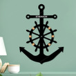 Personalized United States Navy Metal Wall, Anchor & Ship Wheel Sign, Military Gift, Father's Day Gift, Navy Emblem Sign, Anchor Metal Sign