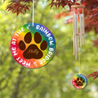 Meet Me at The Rainbow Bridge, Personalized Pet Memorial Wind Chime, Pet Memorial Gift, Pet Memorial for Dog or Cat, Bereavement Gift, Memorial Keepsake