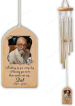 Personalized Memorial Photo Wind Chime Missing You More Than Words Can Say Bereavement Gift Remembrance Wind Chime Loss of Loved One Dad Mom Condolence Presents Memorial Keepsake