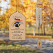 Pet Rainbow Memorial Wind Chime Personalized Pet Wind Chime Bereavement Gift Remembrance Gift Pet Loss Gift Pet Sympathy Wind Chime