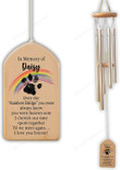 Pet Rainbow Memorial Wind Chime Personalized Pet Wind Chime Bereavement Gift Remembrance Gift Pet Loss Gift Pet Sympathy Wind Chime