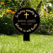 In Loving Memory Personalized Cross Acrylic Plaque Stake