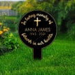 In Loving Memory Personalized Cross Acrylic Plaque Stake