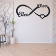 Personalized Infinity Metal Wall Art