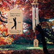 Golfing in Heaven Wind Chime Personalized Golf Memorial Wind Chime Golfer Memorial Gift Memorial Sympathy Wind Chime Bereavement Gift 20" Sympathy Wind Chimes for Outside