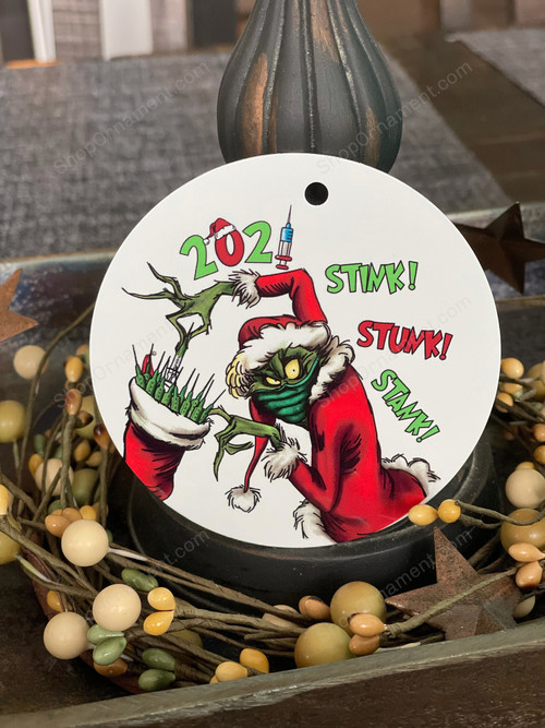 Christmas Ornament - Grinch/green mask 2021
