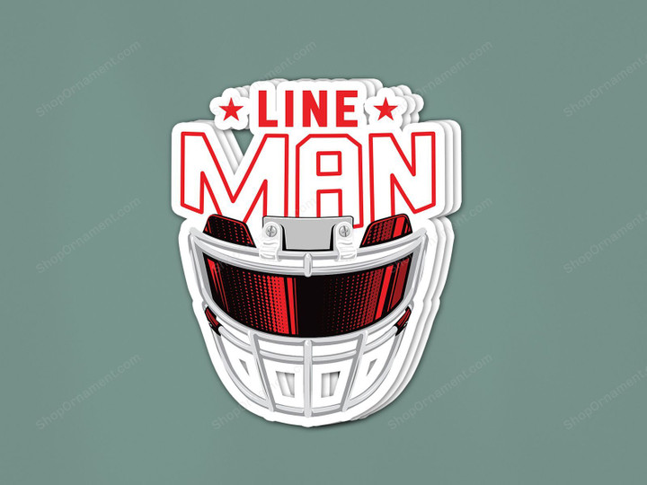 Football Lineman Sticker