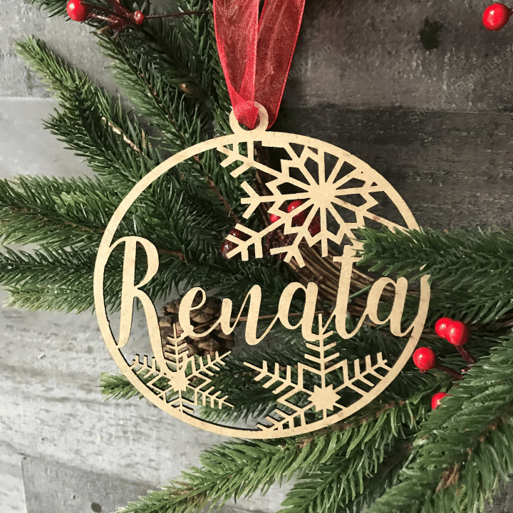 Personalized Christmas Ornament, Christmas Tree Decoration, Christmas gift, Custom Christmas Ornament, Customized Holiday Ornament