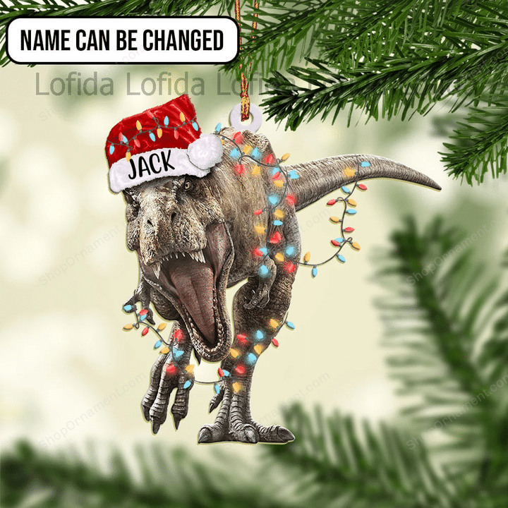 Dinosaur Personalized Ornament - Personalized Ornament, Dinosaur Lovers Christmas Ornament Decor, Gift For Christmas, Christmas Decor MAor10