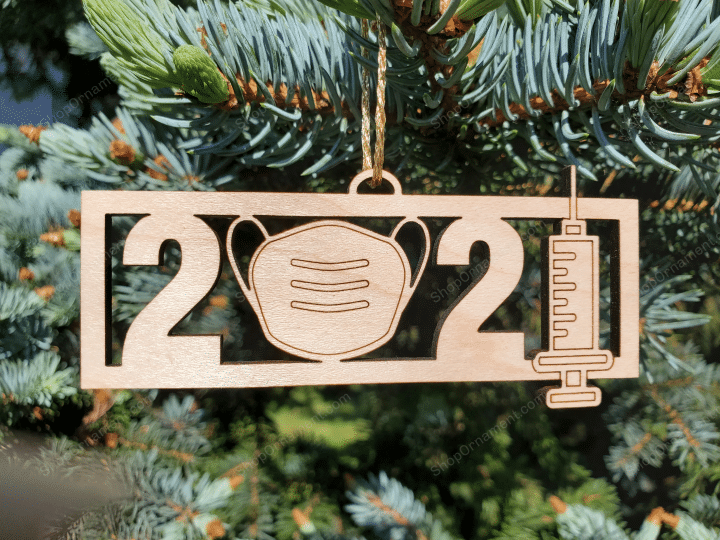 2021 Ornament, Christmas Ornament, 2021 Holiday Ornament, Stocking Tag, Gift Tag, Stocking Stuffer