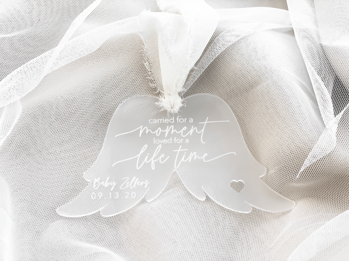 Miscarriage Ornament | Stillbirth Ornament | Angel Wings | baby loss memorial | sympathy gift | miscarriage memorial | infant loss memorial