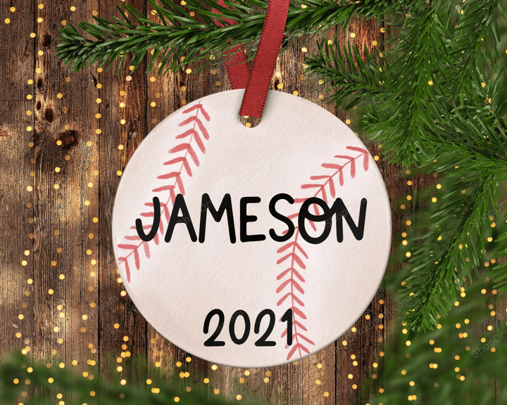 Children Baseball Christmas ornament. Christmas ornament. Personalized christmas ornament. Baseball Ornament.