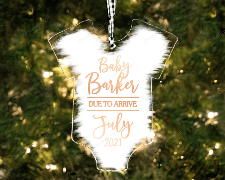 Personalized pregnancy announcement Christmas ornament | personalized baby announcement ornament | new grandparents gift