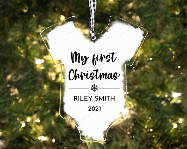 Personalized baby keepsake christmas ornament | baby First christmas ornament | personalized first christmas ornament