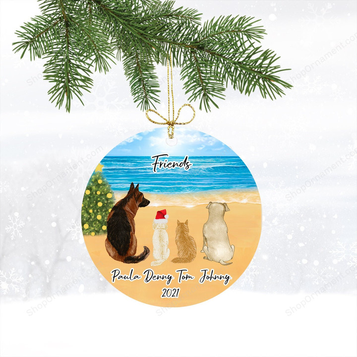 Pets Holiday Ornament | Dogs Ornaments | Cats Ornaments | Christmas Ornament | Cat and Dog Ornament | xmas ornament | Pet Lover Gift